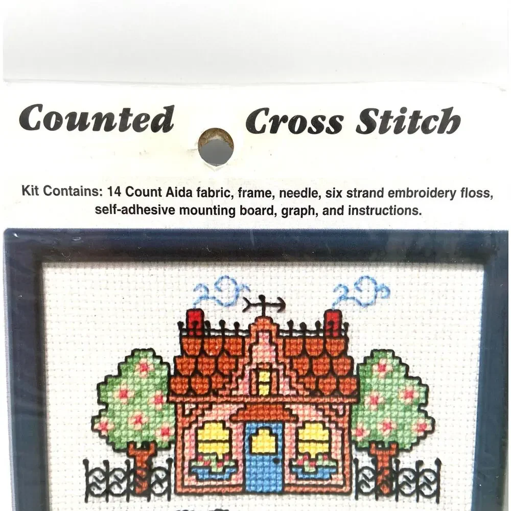nmi Counted Cross Stitch Kit with frame Love & Dreams Item # 3192 House New